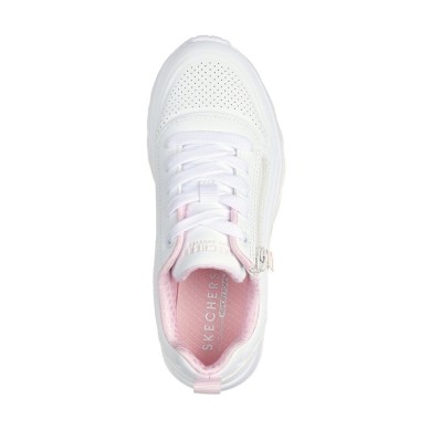 ZAPATILLA SKECHERS NIÑA BLANCA UNO LITE EASY ZIP 310387L-WHT