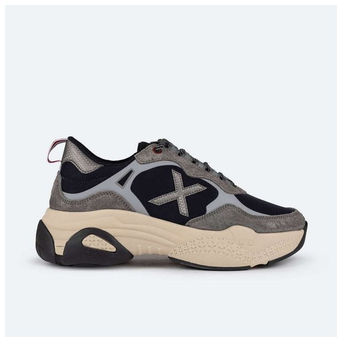 Zapatillas Mujer Munich Sabbia 12 Negra y Gris 4179012