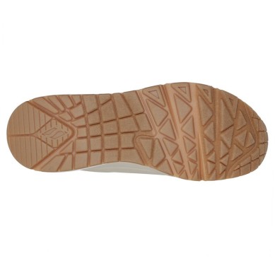 SKECHERS UNO SHIMMER AWAY MUJER 155196/NAT BEIGE PIEL