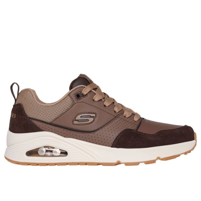 ZAPATILLA SKECHERS HOMBRE UNO MARRON 183020BRN