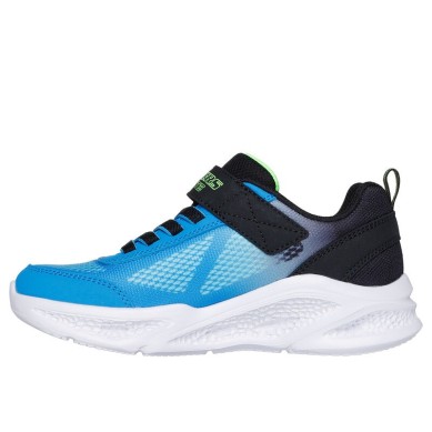 ZAPATILLA NIÑO SKECHERS 401495L BKBL AZUL Y NEGRA LUCES