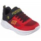 ZAPATILLA NIÑO SKECHERS 401495L RDBK ROJA Y NEGRA LUCES