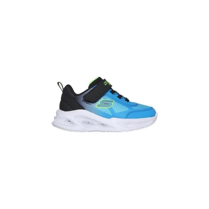 ZAPATILLA BEBE SKECHERS 401495N BKBL AZUL  LUCES