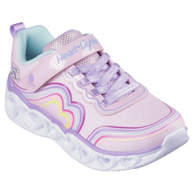 ZAPATILLAS SKECHERS RETRO HEARTS 302689L LPMT LUCES NIÑA ROSA
