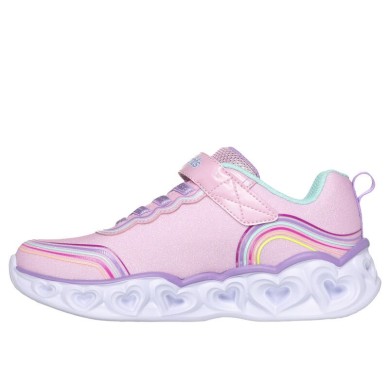 ZAPATILLAS SKECHERS RETRO HEARTS 302689L LPMT LUCES NIÑA ROSA