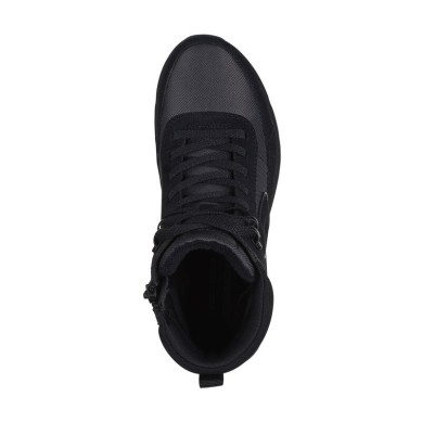 SKECHERS GLACIAL ULTRA BOTA MUJER 144198/BKGY NEGRA