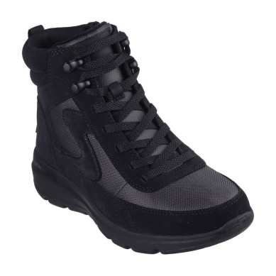 SKECHERS GLACIAL ULTRA BOTA MUJER 144198/BKGY NEGRA