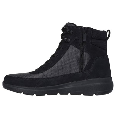 SKECHERS GLACIAL ULTRA BOTA MUJER 144198/BKGY NEGRA