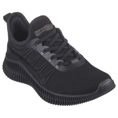 ZAPATILLA SKECHERS MUJER BOBS GEO-NEW AESTHETICS NEGRA 117417/BBK