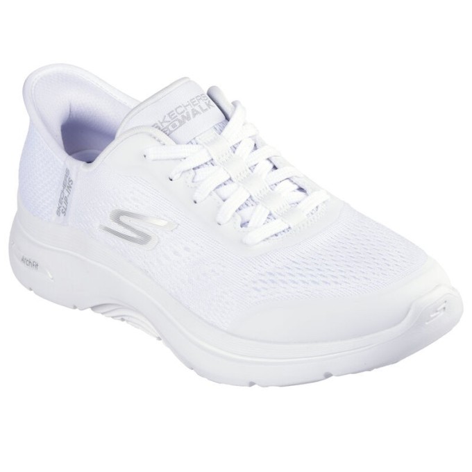 SKECHERS GO WALK ARCH FIT SLIP-INS MUJER 125319/WHT BLANCA
