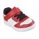 ZAPATILLA BEBE BLANCA ROJA QUICK STREET 405638N RDW