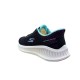 SKECHERS MUJER SLIP-INS NEGRA MORADA 125643 BKPR
