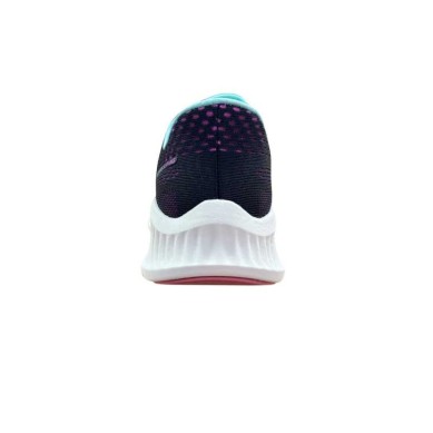 SKECHERS MUJER SLIP-INS NEGRA MORADA 125643 BKPR