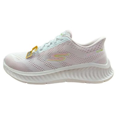 SKECHERS MUJER SLIP-INS  ROSA  BLANCA 125643 WPK