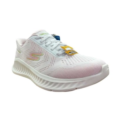 SKECHERS MUJER SLIP-INS  ROSA  BLANCA 125643 WPK