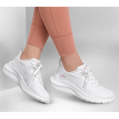ZAPATILLA SKECHERS MUJER BOBS SPORT BLANCA 117483WHT