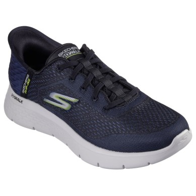 ZAPATILLAS SKECHERS SLIP-INS HOMBRE GO WALK FLEX-NO MANOS 216505/NVLM AZUL MARINO