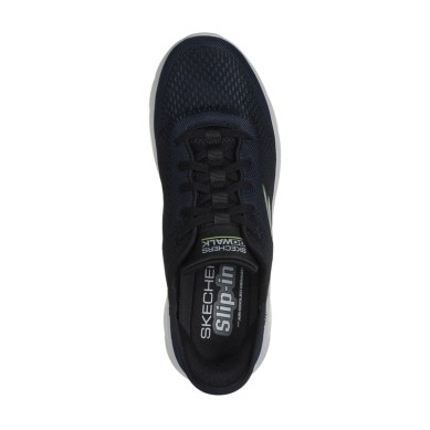 ZAPATILLAS SKECHERS SLIP-INS HOMBRE GO WALK FLEX-NO MANOS 216505/NVLM AZUL MARINO