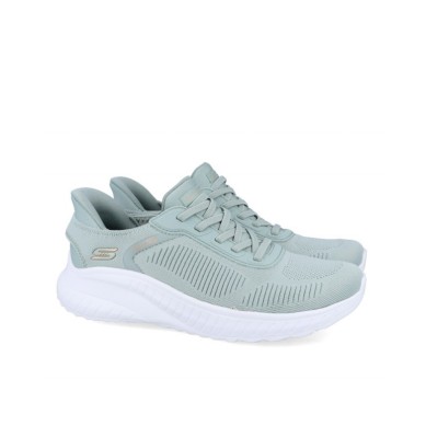 ZAPATILLA MUJER SKECHERS SLIP-INS BOBS SQUAD TURQUESA 117497 SAGE