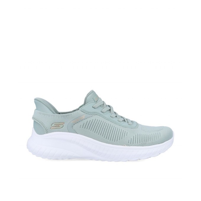 ZAPATILLA MUJER SKECHERS SLIP-INS BOBS SQUAD TURQUESA 117497 SAGE