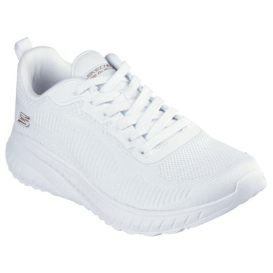 Zapatillas Skechers Bobs Squad Chaos Mujer Blanca 117216/W
