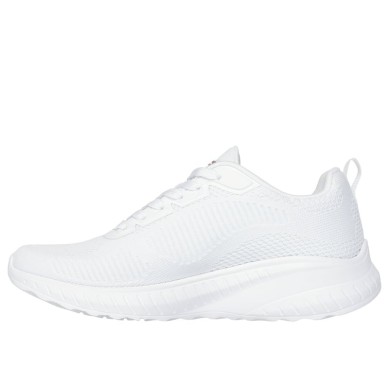 Zapatillas Skechers Bobs Squad Chaos Mujer Blanca 117216/W