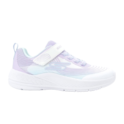 SKECHERS MICROSPEC ADVANCE BEBE 303575N/WLVM BLANCA  Y MORADA