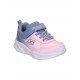 ZAPATILLA BEBE SKECHERS 303714N GYLP ROSA Y GRIS LUCES
