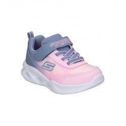 ZAPATILLA BEBE SKECHERS 303714N GYLP ROSA Y GRIS LUCES