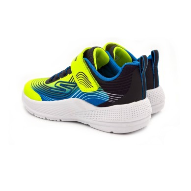 ZAPATILLAS SKECHERS MICROSPEC NIÑO 403926L/YLBL FLUOR Y AZUL