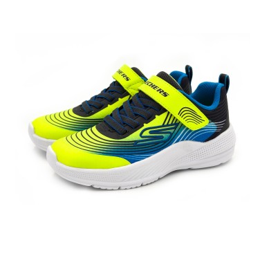ZAPATILLAS SKECHERS MICROSPEC NIÑO 403926L/YLBL FLUOR Y AZUL