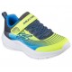 ZAPATILLAS SKECHERS MICROSPEC NIÑO 403926L/YLBL FLUOR Y AZUL