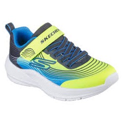 ZAPATILLAS SKECHERS MICROSPEC NIÑO 403926L/YLBL FLUOR Y AZUL