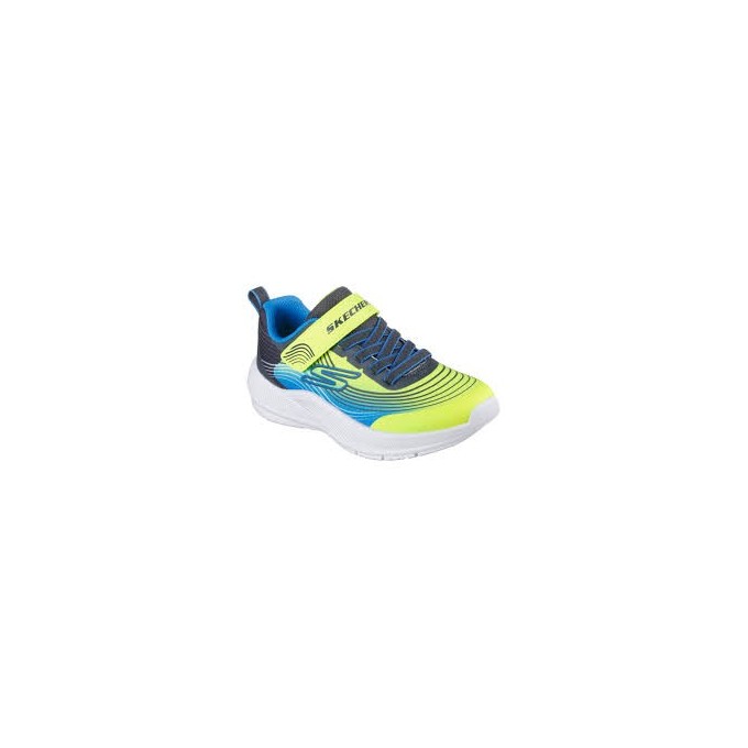 ZAPATILLAS SKECHERS MICROSPEC NIÑO 403926L/YLBL FLUOR Y AZUL