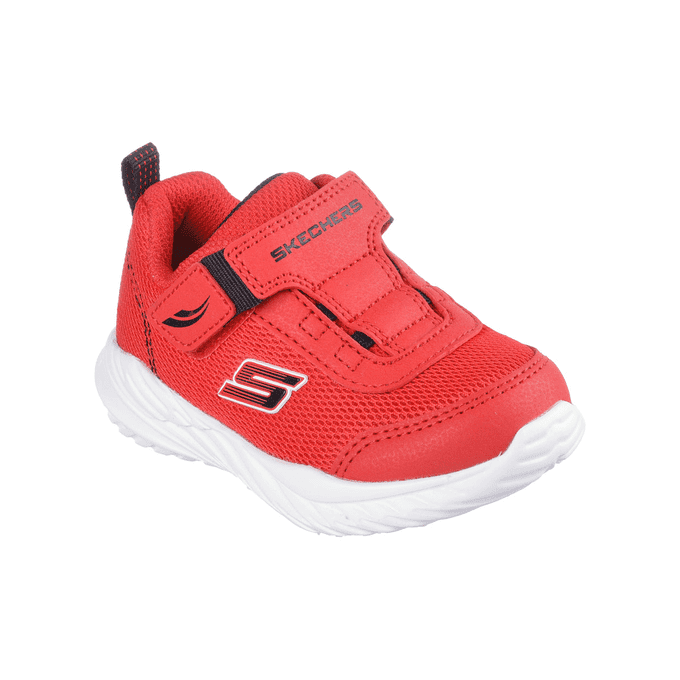 ZAPATILLAS SKECHERS NITRO SPRINT  BEBE 407313N/RDBK ROJA