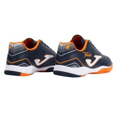 ZAPATILLA JOMA FUTBOL SALA TOLEDO JR 2503 AZUL Y NARANJA