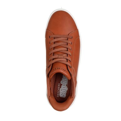 SKECHERS SLIP-INS COURT BREAK HOMBRE 183177/COG MARRÓN
