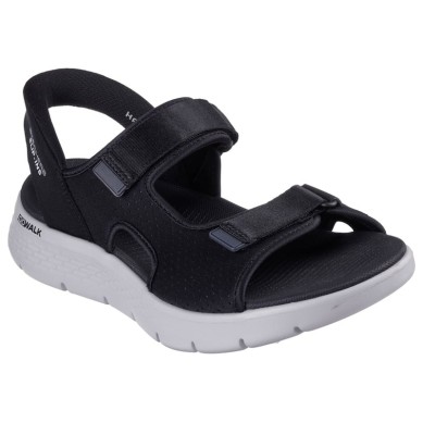 SANDALIAS SKECHERS SLIP-INS HOMBRE GO WALK FLEX-NO MANOS 229210/BKGY NEGRA