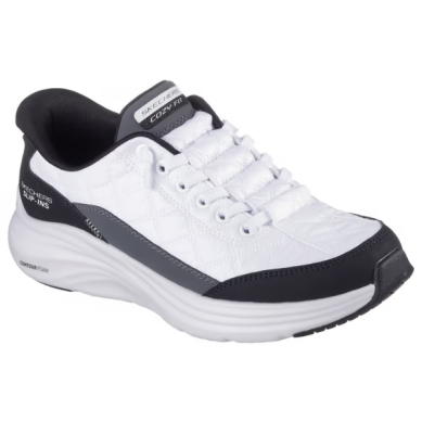 SKECHERS SLIP-INS CONTOUR FOAM  MUJER 150404/WBK BLANCO Y NEGRO