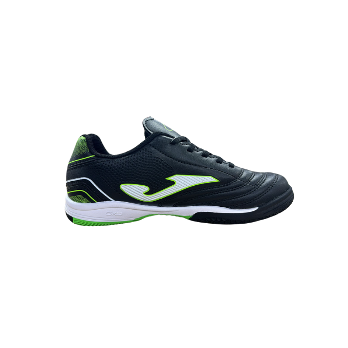 ZAPATILLA JOMA FUTBOL SALA TOLEDO JR 2501 NEGRO Y VERDE