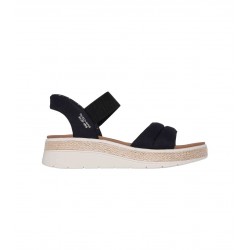 SANDALIAS SKECHERS MUJER BOBS SUN RAY NEGRA 114413/BLK