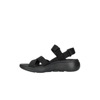 SANDALIA SKECHERS MUJER GO WALK ARCH FIT 140808/BBK NEGRA