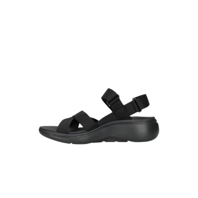 SANDALIA SKECHERS MUJER GO WALK ARCH FIT 140808/BBK NEGRA