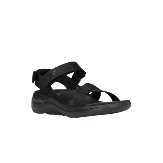 SANDALIA SKECHERS MUJER GO WALK ARCH FIT 140808/BBK NEGRA