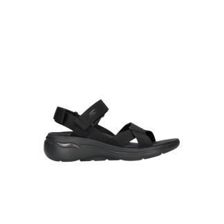 SANDALIA SKECHERS MUJER GO WALK ARCH FIT 140808/BBK NEGRA