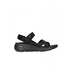 SANDALIA SKECHERS MUJER GO WALK ARCH FIT 140808/BBK NEGRA