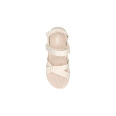 SANDALIA SKECHERS MUJER GO WALK ARCH FIT 140808/NAT NATURAL