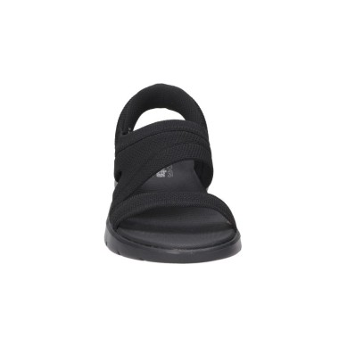 SANDALIA SKECHERS SIL-INS MUJER GO WALK FLEX SANDAL ENTICING 141482/BBK NEGRA
