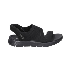 SANDALIA SKECHERS SIL-INS MUJER GO WALK FLEX SANDAL ENTICING 141482/BBK NEGRA