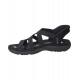 SANDALIA SKECHERS MUJER SLIP-INS 163460/BBK NEGRA